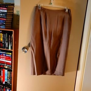 Long Light Brown Skirt